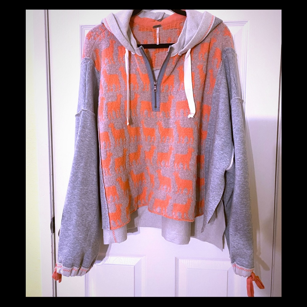 Free People Llama Hoodie